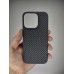 Чехол-накладка Carbon MagSafe для Apple iPhone 15 Pro (Чёрный)