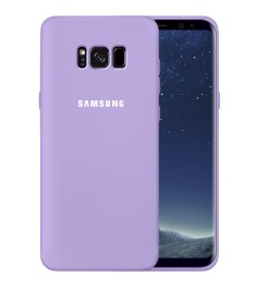 Оригінальний силіконовий чохол 360 з логотипом для Samsung Galaxy S8 (фіалковий)..