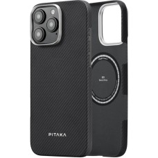 Накладка Pitaka Ultra-Slim Case Classic Twill 600D Apple iPhone 16 Pro (Black / Grey)