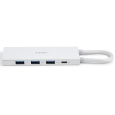 Переходник USB HUB Xiaomi 5в1 (Type-C)(1Type-C/ 3USB 3.0/ 1HDMI)(Silver Gray)(BHR8804GL)(Original) K