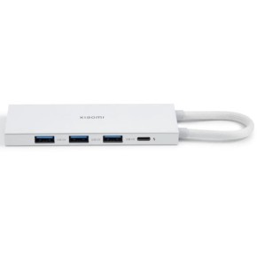Переходник USB HUB Xiaomi 5в1 (Type-C)(1Type-C/ 3USB 3.0/ 1HDMI)(Silver Gray)(BHR8804GL)(Original) K