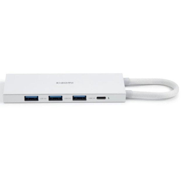 Адаптер USB HUB Xiaomi 5в1 (Type-C)(1Type-C /  3USB 3.0 /  1HDMI)(Silver Gray)(BHR8804GL)(Original) K