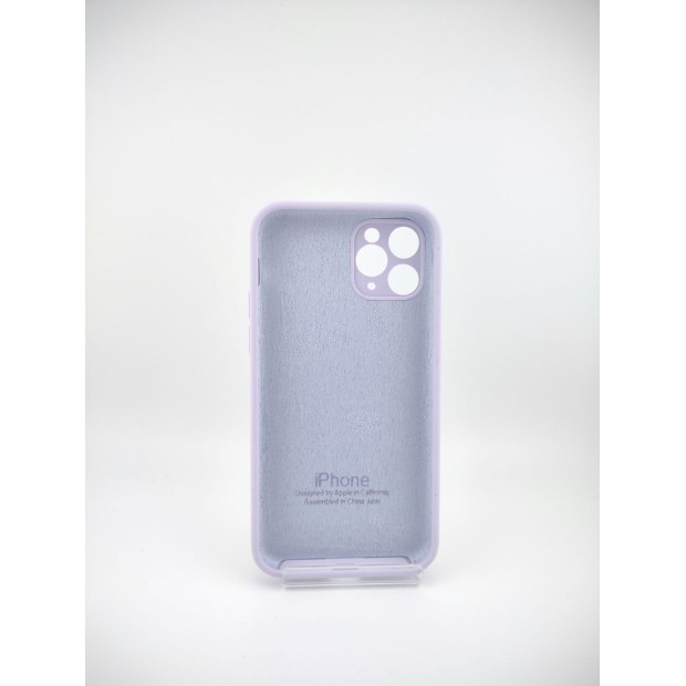Силіконовий чохол Original Square RoundCam для Apple iPhone 11 Pro (71) Світло-гліциневий