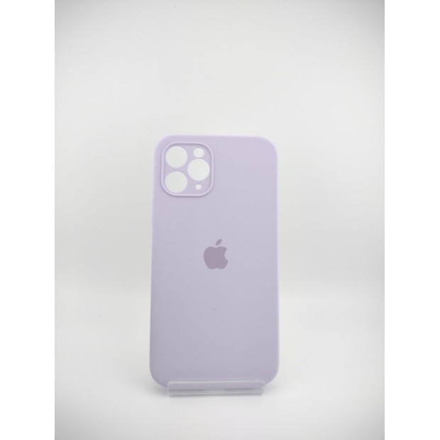 Силіконовий чохол Original Square RoundCam для Apple iPhone 11 Pro (71) Світло-гліциневий