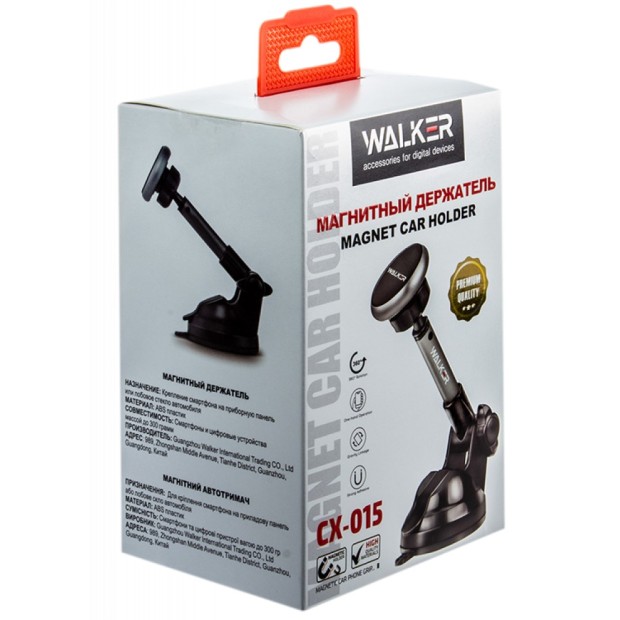 Автодержатель Walker CX-057 MagSafe 15W (Чёрный) Автодержатель Walker CX-057 MagSafe 15W (Чёрный)