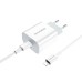 Borofone BA38A PD 3.0 USB Charger Adapter + Type-C to Lightning Cable (White)