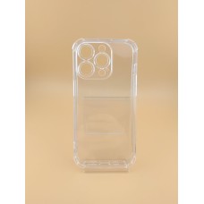 Силікон 6D Apple iPhone 14 Pro (ShutCam) (Прозорий) (Знижка) (Категорія 1)