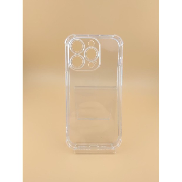 Силікон 6D Apple iPhone 14 Pro (ShutCam) (Прозорий) (Знижка) (Категорія 1)