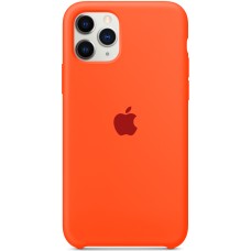 Силіконовий оригінальний чохол Apple iPhone 11 Pro (18) Помаранчевий