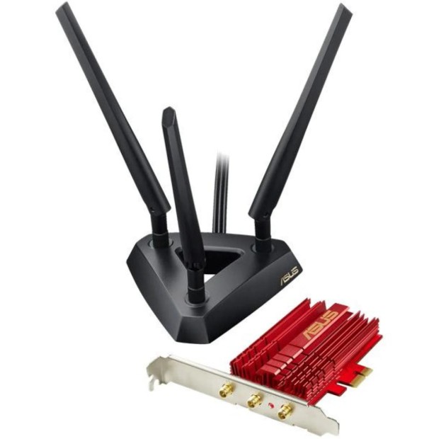 Мережева карта Wi-Fi ASUS PCE-AC68 2.4ГГц  /  5ГГц (двохдіапазонна) (Товар зі знижкою, Grade A) DL.