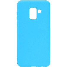Силикон iNavi Color Samsung Galaxy A8 Plus (2018) A730 (голубой)