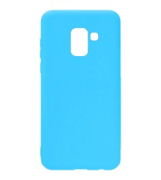 Силикон iNavi Color Samsung Galaxy A8 Plus (2018) A730 (голубой)