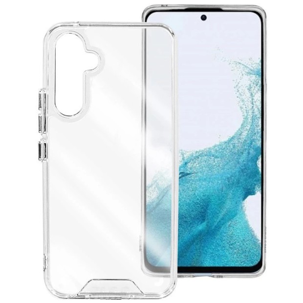 Силіконовий чохол Space Case Premium для Samsung Galaxy S24 FE (Прозорий)