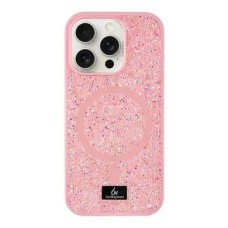 Чехол Bling World Rock Diamond MagSafe iPhone 15 Pro Max (Pink)