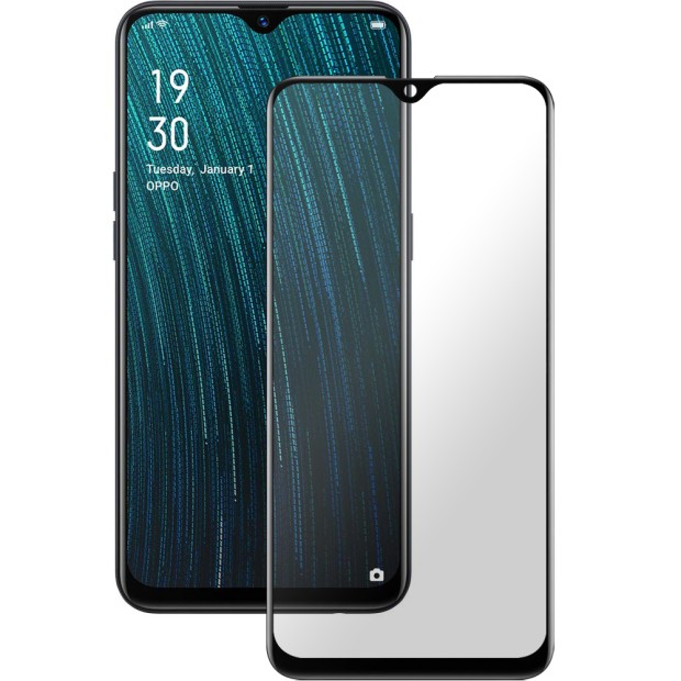 Стекло 5D Japan HD Oppo A5s Black