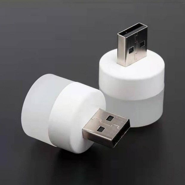 USB лампа-ліхтарик нічник 1W USB LED Light (тепле світло) (білий)