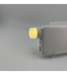 USB лампа-фонарик ночник 1W USB LED Light (Тёплый свет) (Белый)