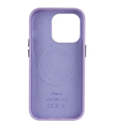 Чохол Leather Case with Magsafe Apple iPhone 14 Pro Max (Елегантний фіолетовий)