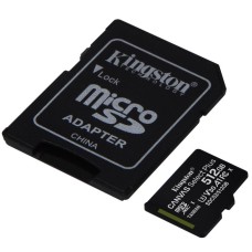 Карта памяти Kingston Canvas Select Plus Gen3 MicroSDXC 512Gb (UHS-1) (A1) (Class 10) + SD-адаптер