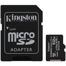 Карта пам'яті Kingston Canvas Select Plus Gen3 MicroSDXC 512Gb (UHS-1) (A1) (Class 10) + SD-адаптер