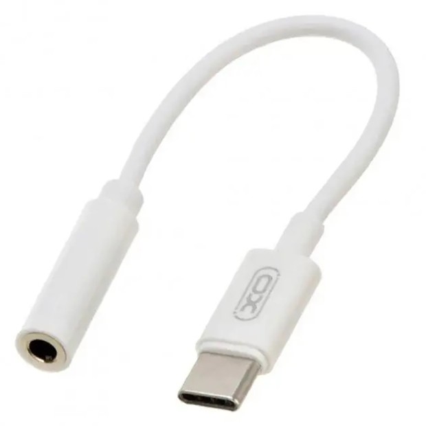 Адаптер XO NB R161 Type-C на 3.5 мм аудіо (білий)