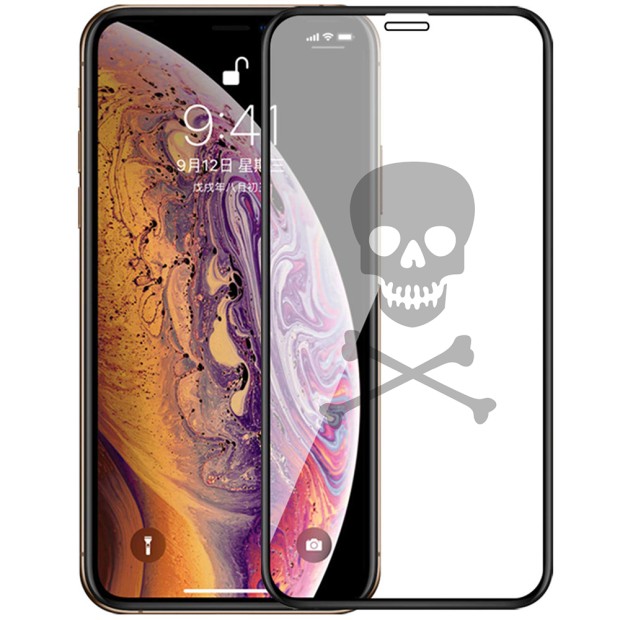 Захисне скло 5D Picture для Apple iPhone XS Max / 11 Pro Max Чорне (Skull) Захисне скло 5D Picture для Apple iPhone XS Max / 11 Pro Max Чорне (Skull)