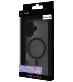 Чохол WAVE Matte Insane Case with MagSafe iPhone 16 (Чорний)