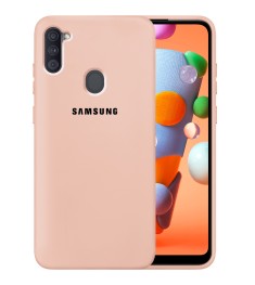 Силіконовий чохол Original 360 Case для Samsung Galaxy M11  /  A11 (2020) (Пудро..