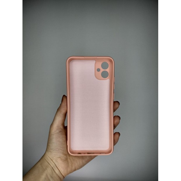 Силіконовий чохол Original для Samsung Galaxy A04E (2022) (ShutCam) (Рожевий)