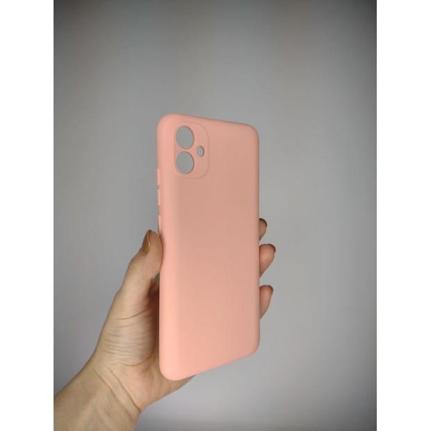 Силіконовий чохол Original для Samsung Galaxy A04E (2022) (ShutCam) (Рожевий)