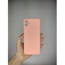 Силикон Original Case Samsung Galaxy A04E (2022) (ShutCam) (Розовый)