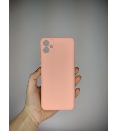 Силикон Original Case Samsung Galaxy A04E (2022) (ShutCam) (Розовый)