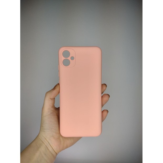 Силикон Original Case Samsung Galaxy A04E (2022) (ShutCam) (Розовый)