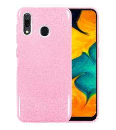 Силикон Glitter Samsung Galaxy A30 (2019) (Розовый)