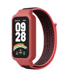 Ремешок Velcro Xiaomi Mi Band 9 Active (Red Black)