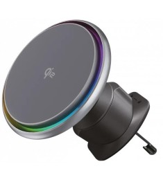 Автотримач з бездротовою зарядкою Proove IceCore QI2 15W (Сірий)
