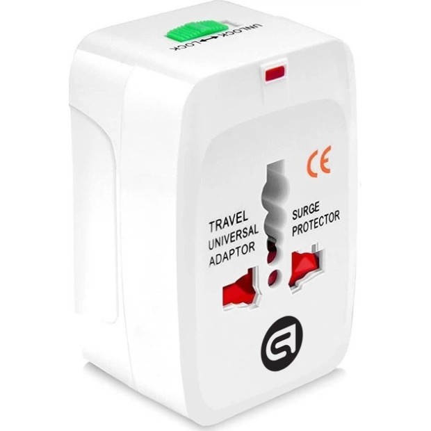 Сетевой переходник ArmorStandart US/UK to EU пластик (Белый) AR