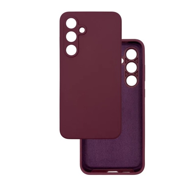Чохол Silicone Case Samsung Galaxy S24 FE (Бордовий)