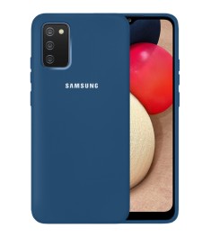 Силикон Original 360 Case Logo Samsung Galaxy A02S (2020) (Кобальт)