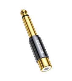 Переходник UGREEN 6.35 mm (M) - RCA (F) (золотий)