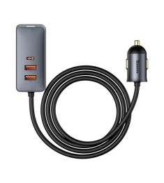 Адаптер Hub Baseus Share Together 120W (2USB / 2 Type-C) (Сірий)