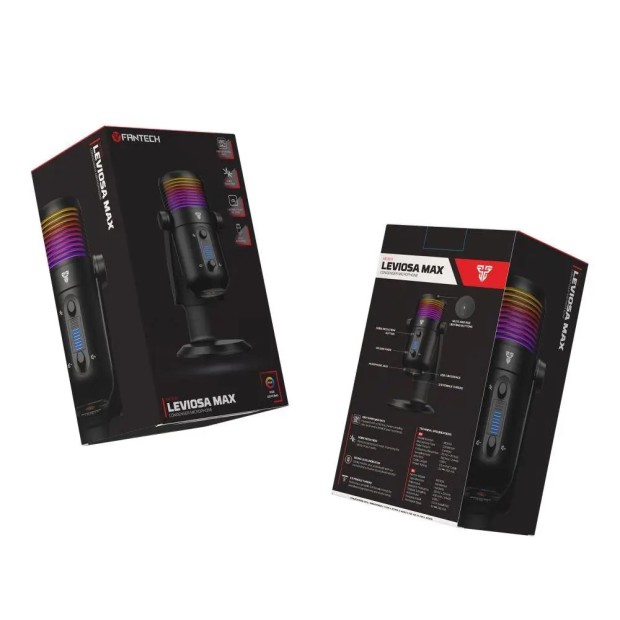 Микрофон настольный для стрима Fantech Leviosa Max RGB (Чёрный)