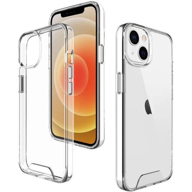Силіконовий чохол Space Case 3D для Apple iPhone 16 (Прозорий)
