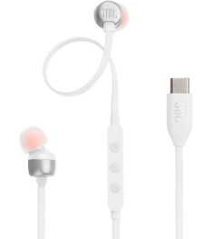 Проводные наушники-гарнитура вакуумные JBL Tune 310C (Type-C) (White) JBLT310CWH..