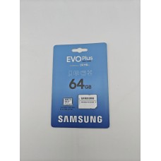 Карта пам'яті Samsung MicroSDHC 64Гб (UHS-3) (Клас 10) + SD адаптер