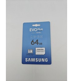 Карта пам'яті Samsung MicroSDHC 64Гб (UHS-3) (Клас 10) + SD адаптер