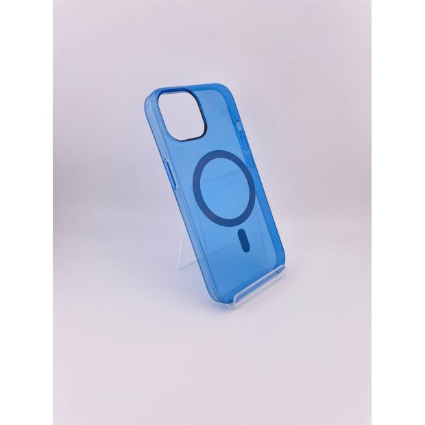 Чехол Clear Case Premium with MagSafe Apple iPhone 15 (Royal Blue)