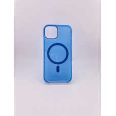 Чохол Clear Case Premium з MagSafe для Apple iPhone 15 (Королівський Синій)