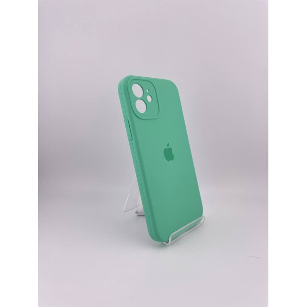 Силіконовий оригінальний чохол RoundCam для Apple iPhone 12 (49) Аквамарин