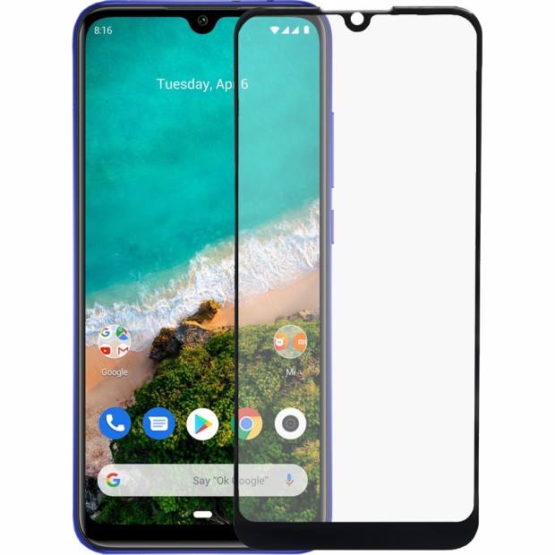 Стекло 5D Ceramic Xiaomi Mi A3 / Cc9e Black